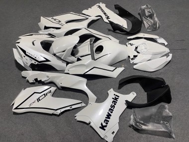 Shop 2021-2025 Kawasaki ZX10R Motorcycle Fairings - Pearl White Black