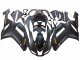 2007-2008 Kawasaki ZX6R Motorcycle Fairings - Matte Black with Yellow Logo Ninja
