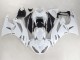 2009-2012 Kawasaki ZX6R Motorcycle Fairings - White Black Ninja
