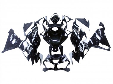 Shop 2019-2022 Kawasaki ZX6R Motorcycle Fairings - Glossy Black White