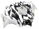 2019-2022 Kawasaki ZX6R Motorcycle Fairings - White Black Carbon Fiber
