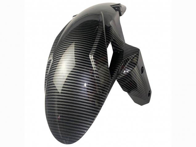 2019-2022 Kawasaki ZX6R Motorcycle Fairings - White Black Carbon Fiber