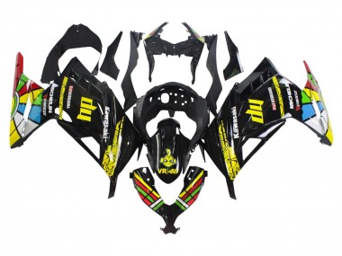 Shop 2013-2024 Kawasaki EX300 Motorcycle Fairings - Glossy Black Yellow Red Green Blue White