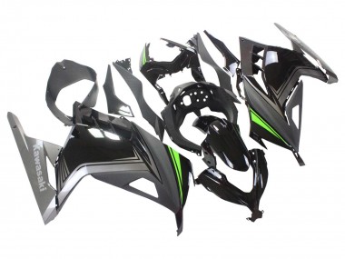 Shop 2013-2024 Kawasaki EX300 Motorcycle Fairings - Glossy Black Matte Black Green