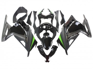 Shop 2013-2024 Kawasaki EX300 Motorcycle Fairings - Glossy Black Matte Black Green