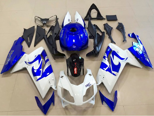 2006-2011 Aprilia RS125 Motorcycle Fairings - White Blue Black