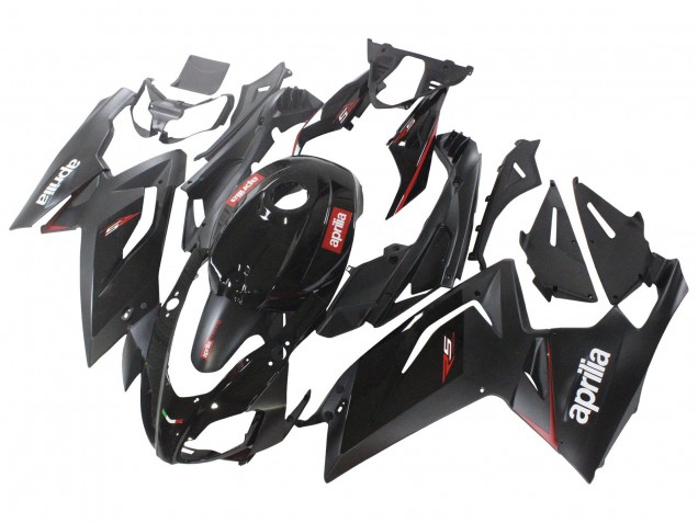 2006-2011 Aprilia RS125 Motorcycle Fairings - Glossy Black Red White Decal