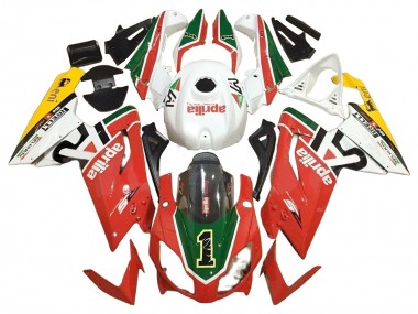 Shop 2006-2011 Aprilia RS125 Motorcycle Fairings - White Red Green