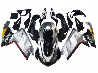 Shop 2006-2011 Aprilia RS125 Motorcycle Fairings - Silver Black