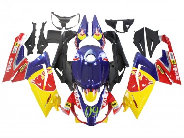 Shop 2006-2011 Aprilia RS125 Motorcycle Fairings - Yellow Dark Blue Red Bull