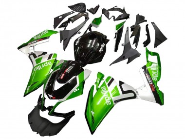 Shop 2012-2018 Aprilia RS4 50 125 Motorcycle Fairings - White Green Glossy Black