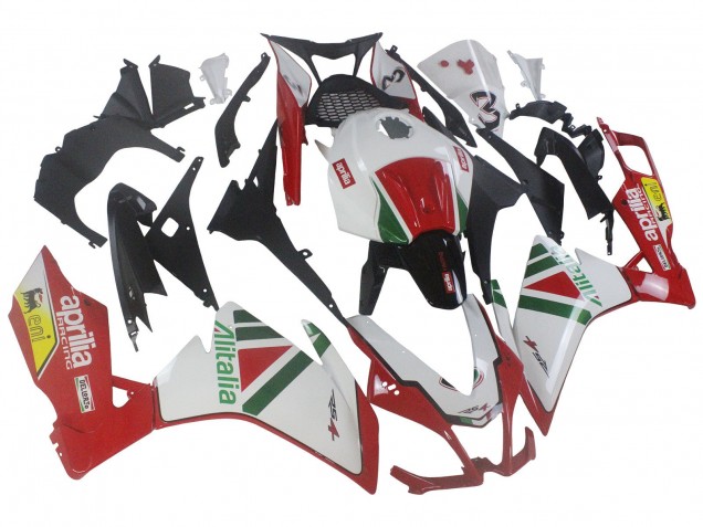 2012-2018 Aprilia RS4 50 125 Motorcycle Fairing Kits - White Red Green Yellow Alitalia