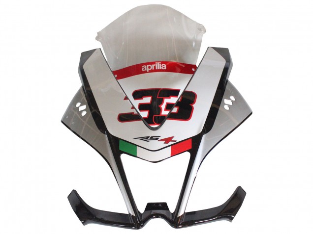 2012-2018 Aprilia RS4 50 125 Motorcycle Fairings - Silver Red Glossy Black