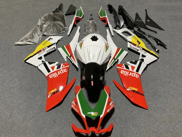 2012-2018 Aprilia RS4 50 125 Motorcycle Fairings - White Red Green Yellow