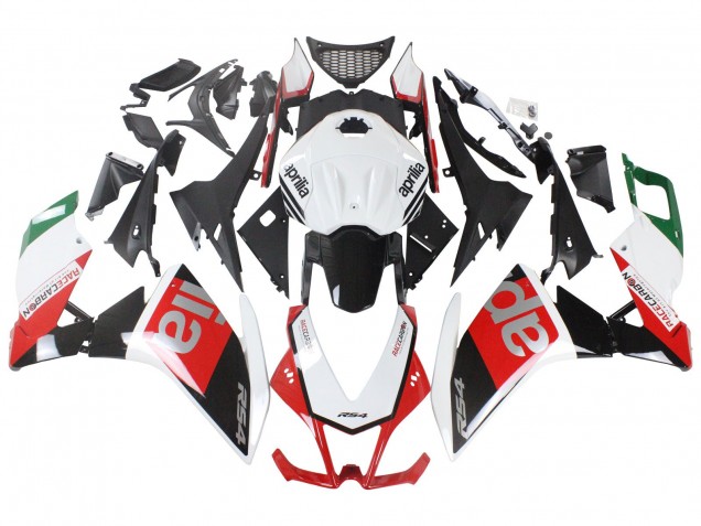 2012-2018 Aprilia RS4 50 125 Motorcycle Fairings - White Red Green Glossy Black