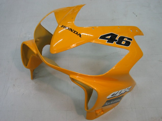 2004-2007 Honda CBR600 F4i Motorcycle Fairings - Yellow Blue White Black Nastro Azzurro