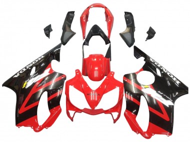 Shop 2004-2007 Honda CBR600 F4i Motorcycle Fairing - Red Glossy Black