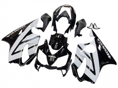 Shop 2004-2007 Honda CBR600 F4i Motorcycle Fairings - White Glossy Black