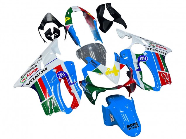 2004-2007 Honda CBR600 F4i Motorcycle Fairings - White Blue Green Red