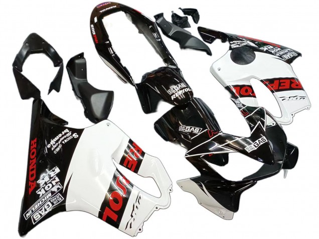 2004-2007 Honda CBR600 F4i Motorcycle Fairings - White Glossy Black Red Repsol