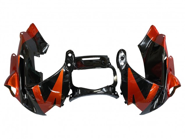 1991-1994 Honda CBR600 F2 Motorcycle Fairings - Orange Glossy Black
