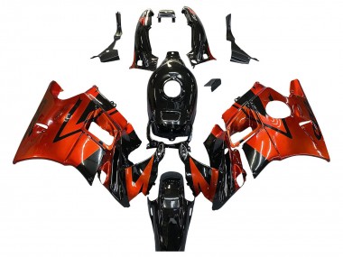 Shop 1991-1994 Honda CBR600 F2 Motorcycle Fairings - Orange Glossy Black