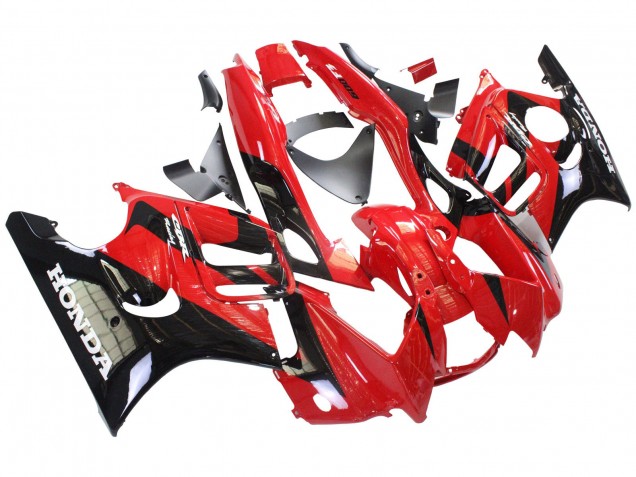 1997-1998 Honda CBR600 F3 Motorcycle Fairings - Red Glossy Black