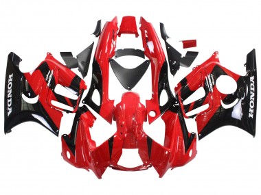 Shop 1997-1998 Honda CBR600 F3 Motorcycle Fairings - Red Glossy Black