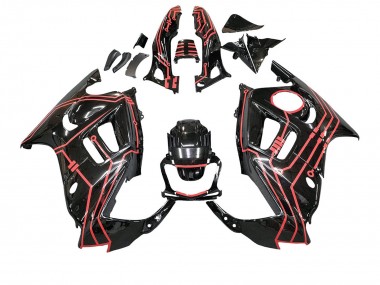 Shop 1997-1998 Honda CBR600 F3 Motorcycle Fairing Kits - Red Glossy Black