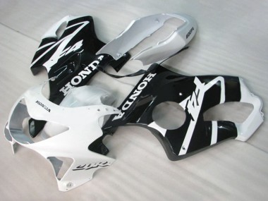 Shop 1999-2000 Honda CBR600 F4 Motorcycle Fairings - White Glossy Black