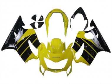 Shop 1999-2000 Honda CBR600 F4 Motorcycle Fairings - Yellow Glossy Black