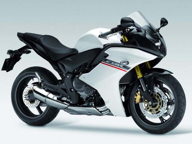 2011-2013 Honda CBR600F Motorcycle Fairings - White Grey