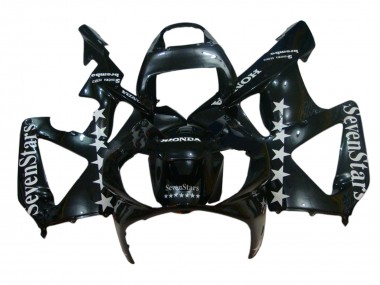 Shop 2000-2001 Honda CBR900RR 929 Motorcycle Fairings - Glossy Black White SevenStars