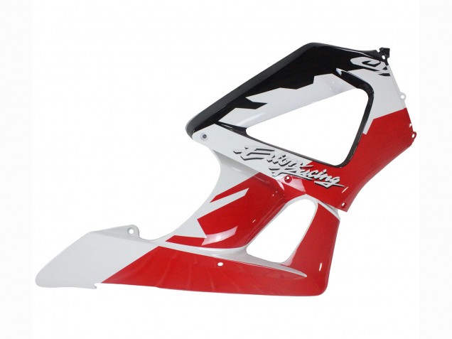2000-2001 Honda CBR900RR 929 Motorcycle Fairings - White Red Glossy Black Racing