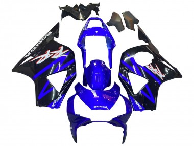 Shop 2002-2003 Honda CBR900RR 954 Motorcycle Fairing Kits - Blue Glossy Black