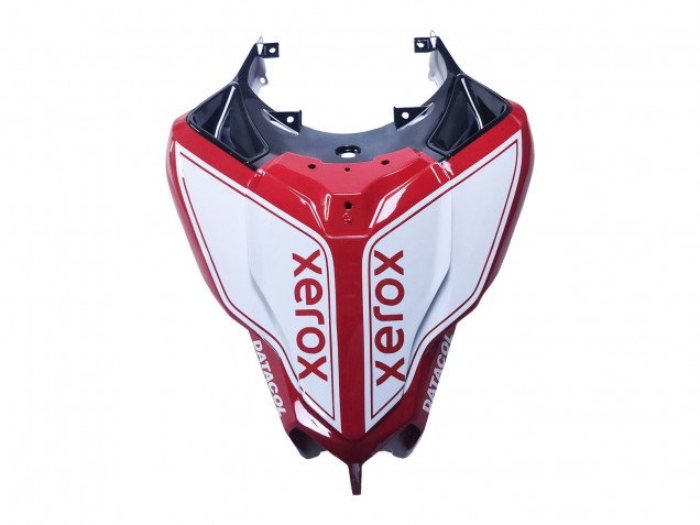 2007-2014 Ducati 848/1098/1198 Motorcycle Fairings - White Red Glossy Black Valsir Xerox