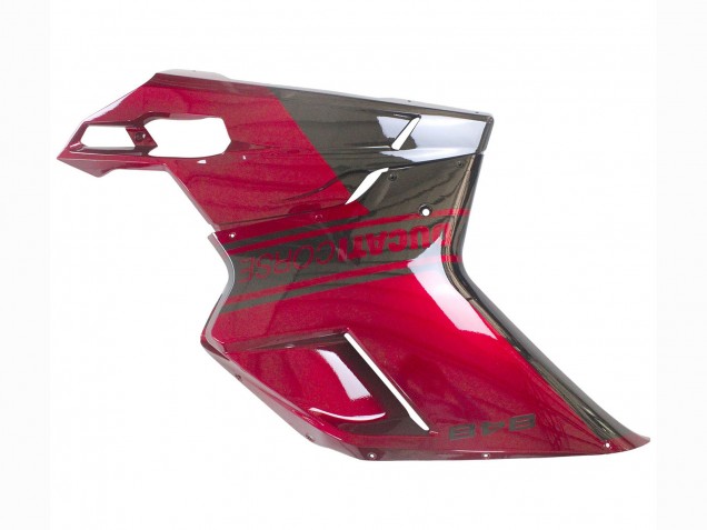2007-2014 Ducati 848 Motorcycle Fairing - Red Glossy Black