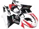 2007-2014 Ducati 848/1098/1198 Motorcycle Fairings - White Red Glossy Black
