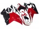 2007-2014 Ducati 1098 Motorcycle Fairings - White Red Glossy Black