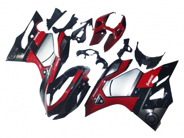 2011-2014 Ducati 1199 Motorcycle Fairings - Red Silver Black