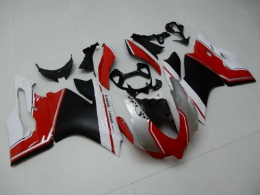 Shop 2011-2014 Ducati 1199 Motorcycle Fairings - White Red Matte Black