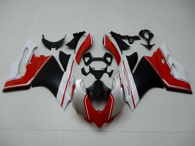 Shop 2011-2014 Ducati 1199 Motorcycle Fairings - White Red Matte Black