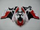 2011-2014 Ducati 1199 Motorcycle Fairings - White Red Matte Black