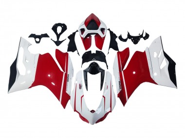 Shop 2011-2014 Ducati 1199 Motorcycle Fairings - White Red Glossy Black