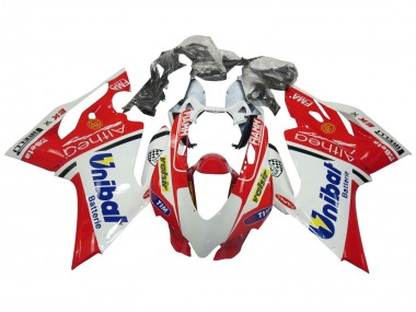 Shop 2011-2014 Ducati Panigale 899/1199 Motorcycle Fairings - White Red Blue Valsir Fiamm
