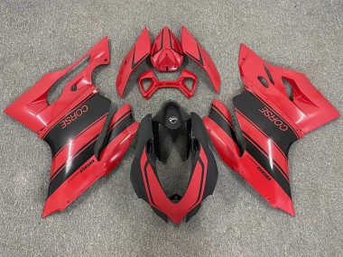 Shop 2003-2004 Ducati 999 Motorcycle Fairings - Red Glossy Black Corse