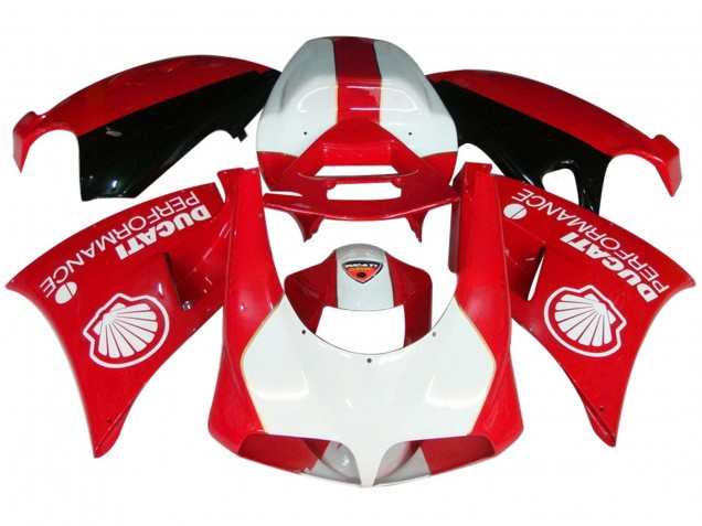 2015-2020 Ducati 959/1299 Motorcycle Fairings - White Red Glossy Black Performance