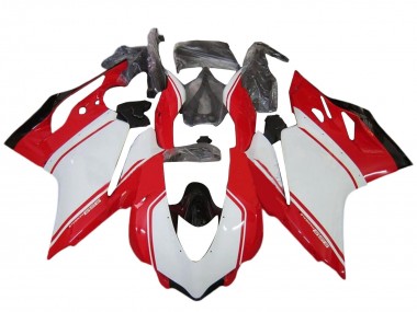 Shop 2015-2020 Ducati 959 Motorcycle Fairing Kits - White Red Glossy Black