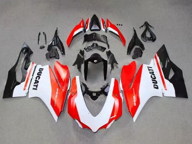 Shop 2015-2020 Ducati 959 Motorcycle Fairing - White Red Glossy Black