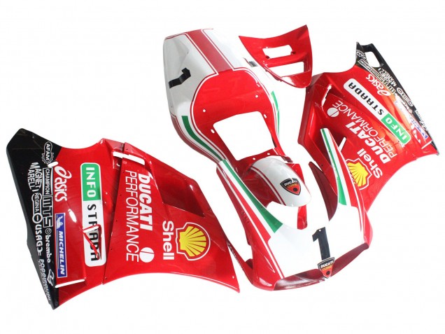 1993-2005 Ducati 748/916/996/998 Motorcycle Fairings - White Red Yellow Green Glossy Black Performance